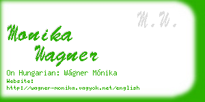 monika wagner business card